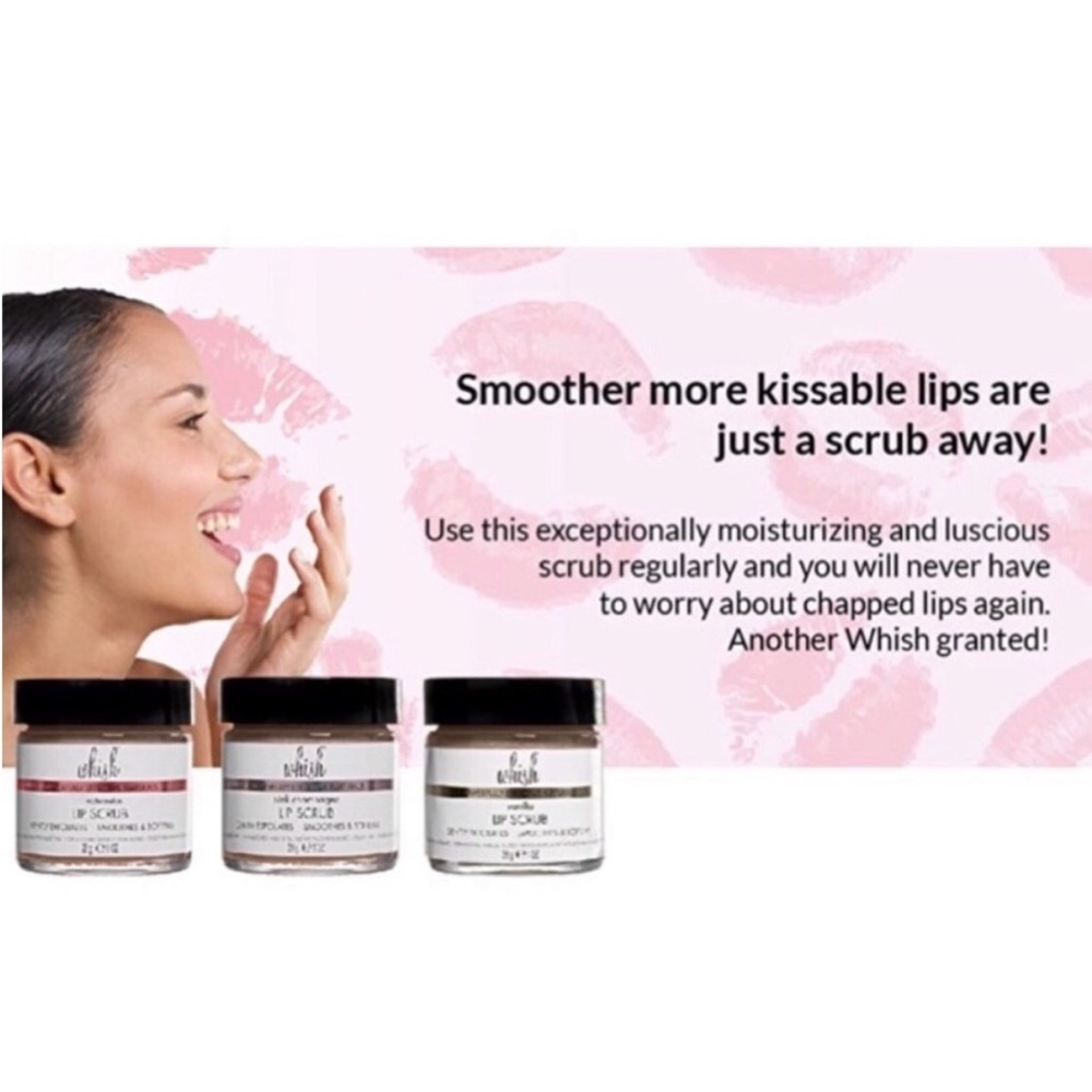 Whish Pink Champagne Lip Scrub - Exfoliates, Smoothes and Softens, 1 oz / 28 g - Picture 4 of 14